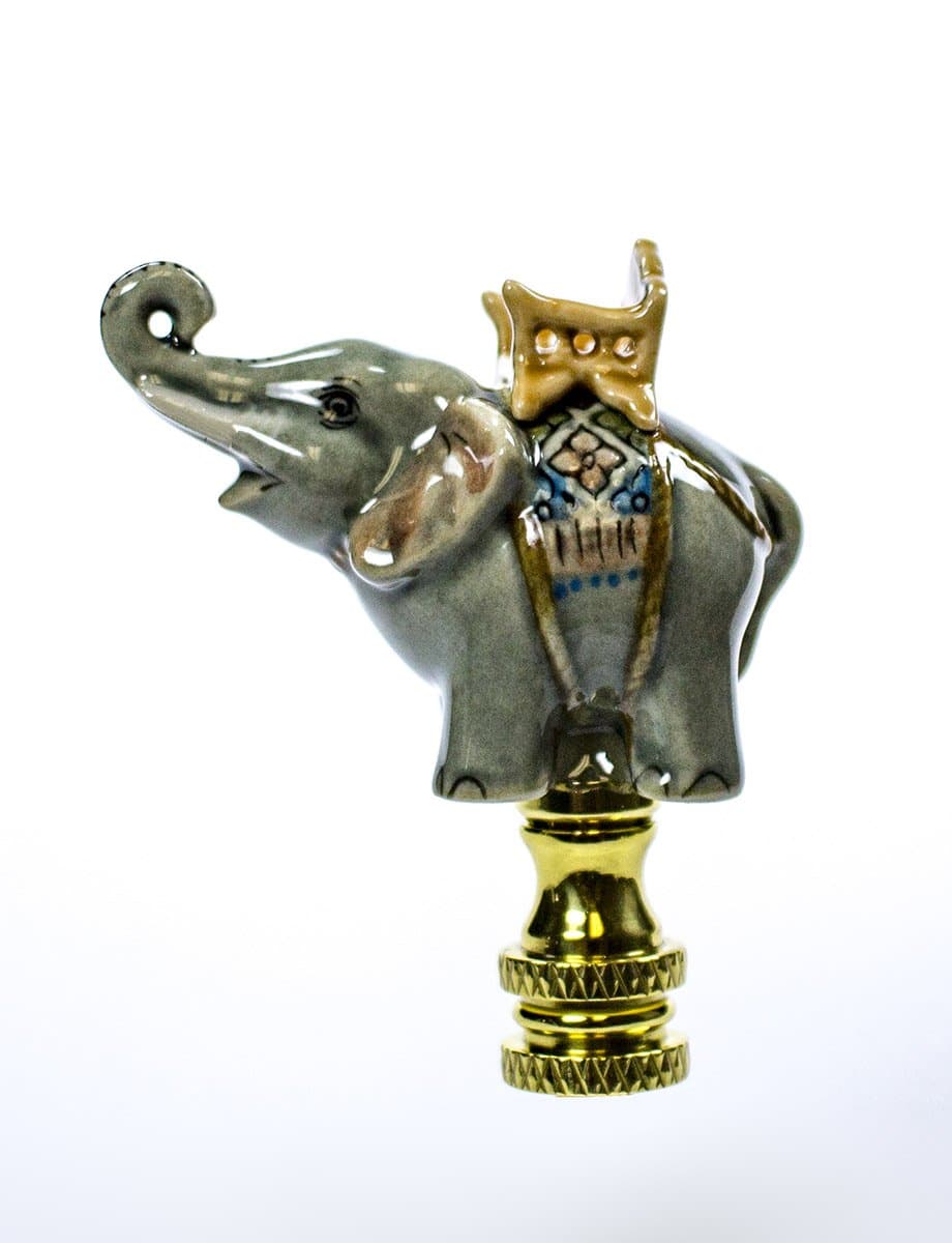 Celadon Porcelain Elephant Finial