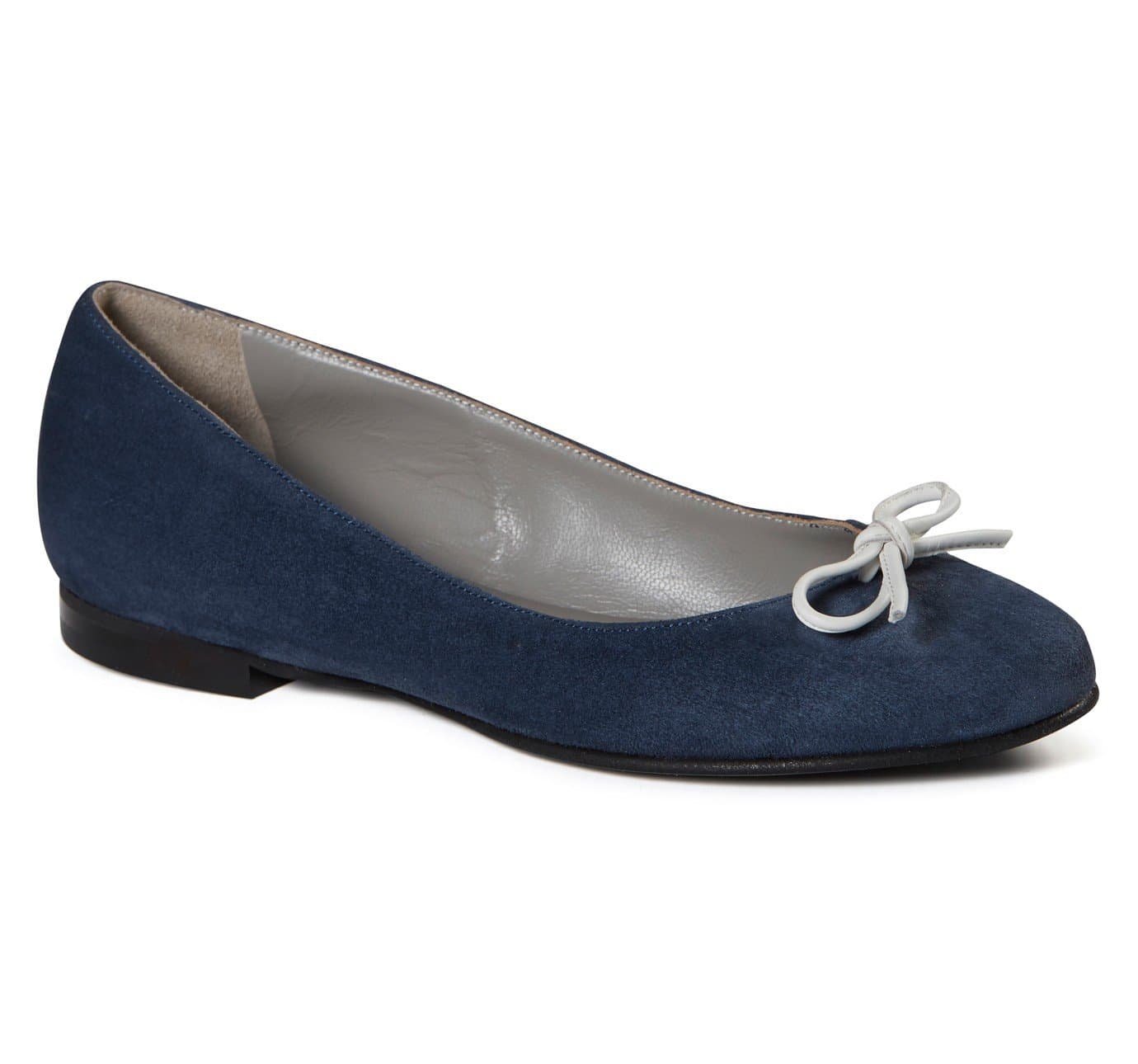 Ballerinas Blue Navy Suede