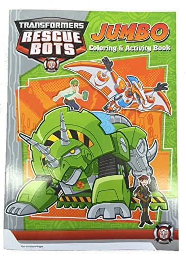 Transformers Rescue Bots 96 pg. Coloring and Activity Book - Green
