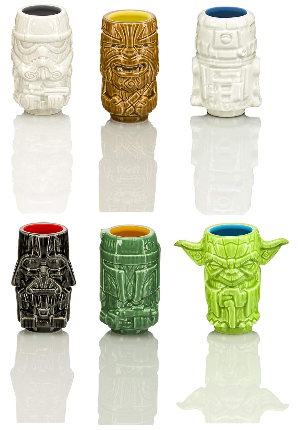 Beeline Creative Star Wars Ceramic Geeki Tiki Mini Muglets | Set of 6