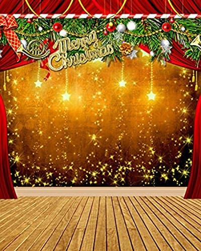 10 Ft x 10 Ft Polyester Cotton Christmas Tree Gift Decorations Photo Background Seamless Waterproof Printed Photography Backdrop L-855