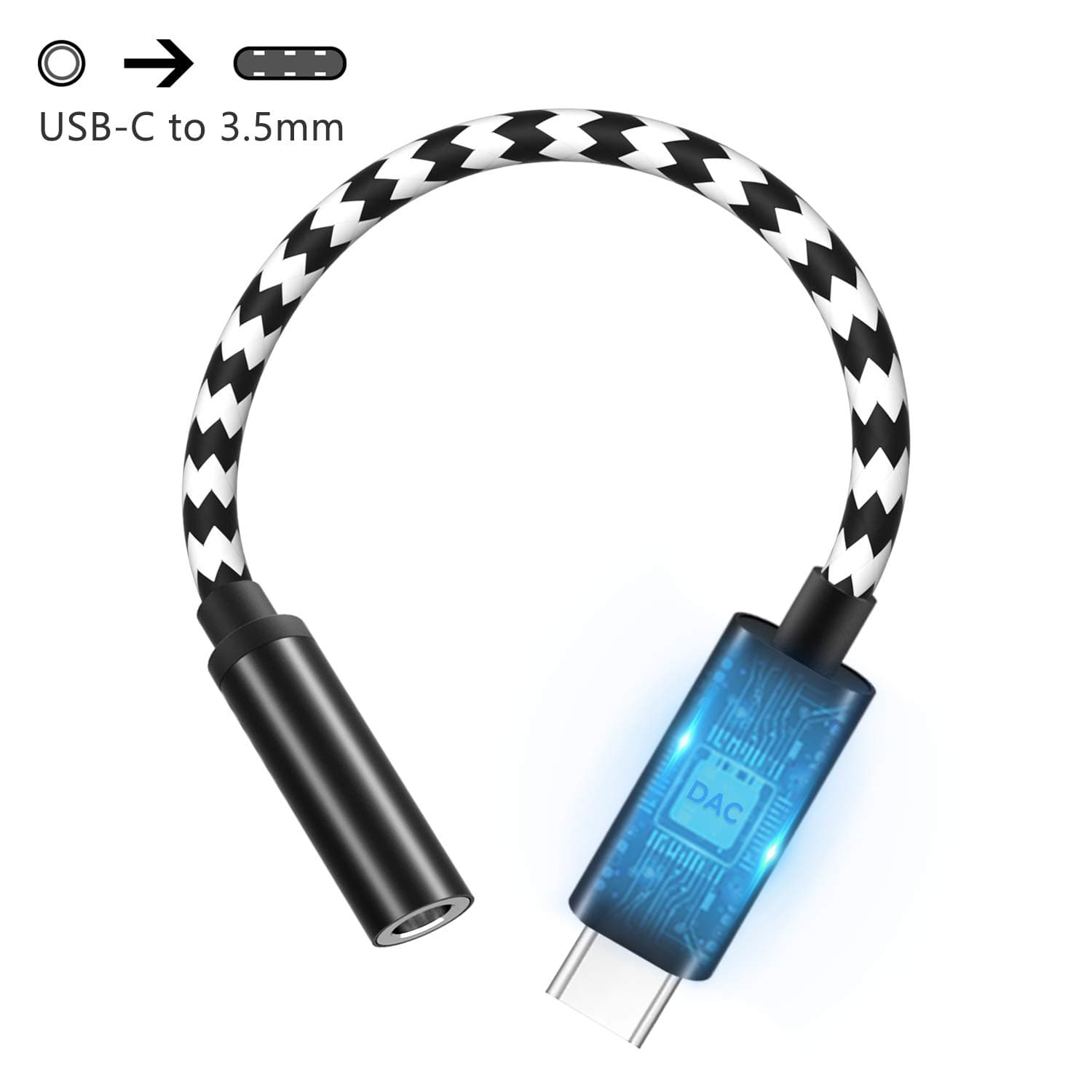 [Upgraded] Pixel 3 USB C Audio Adapter,DISDIM Type C to 3.5mm Headphone Jack Aux Cable Compatible with Google Pixel 3/3XL/2/2XL,iPad Pro 2018,Moto Z, HTC,MacBook Pro,Chromebook and Other USB-C Devices