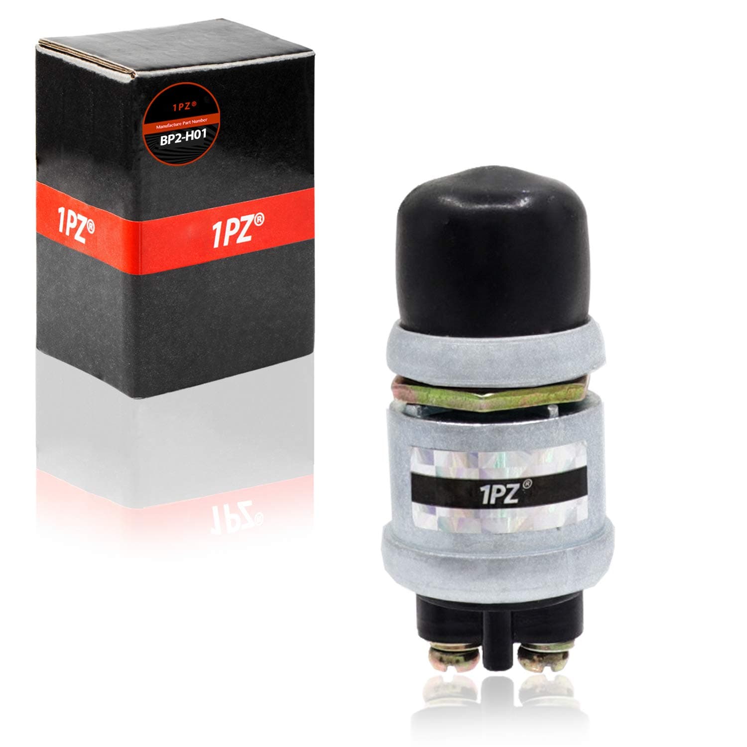 1PZ BP2-H01 12V Engine Push Button Momentary Starter Switch Weatherproof Horn for RV ATV Car Boat Truck