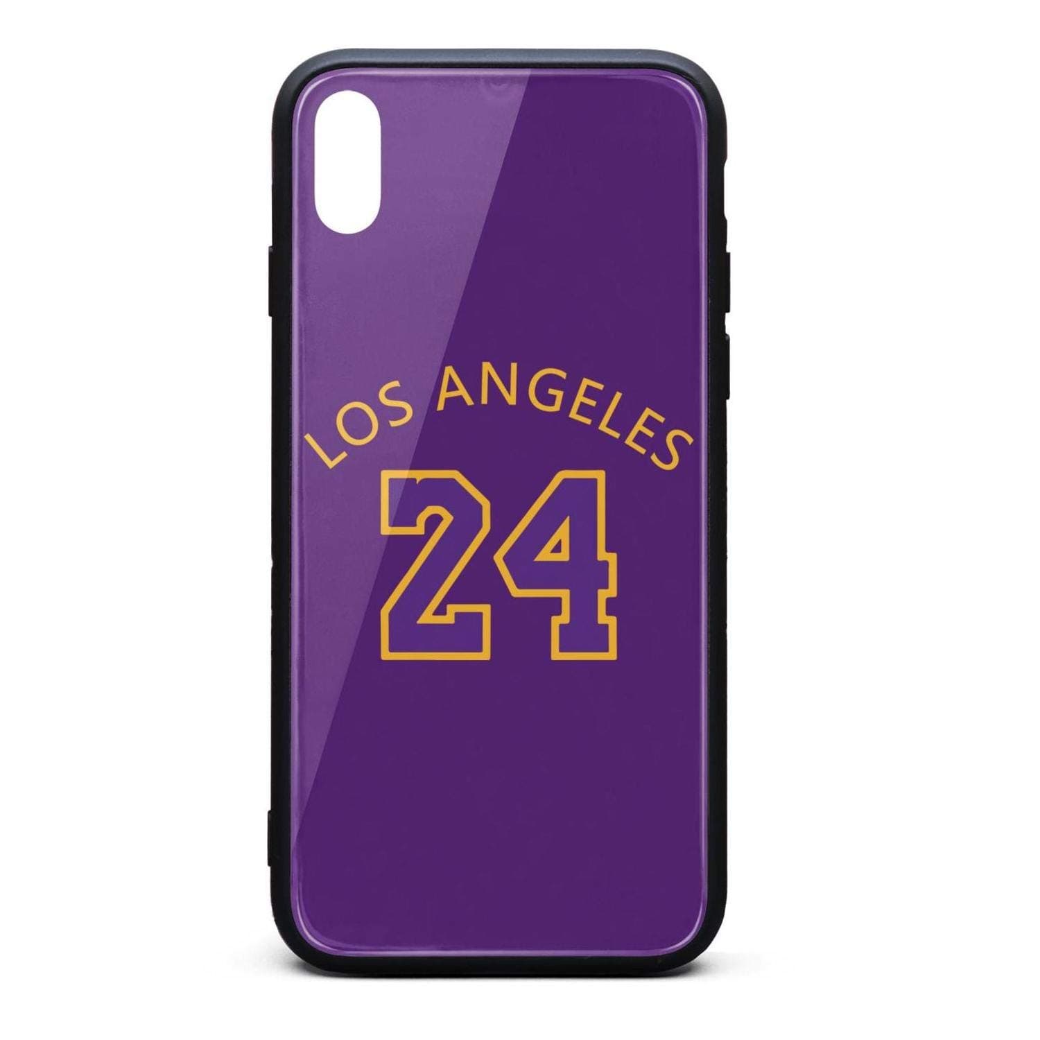 Black-Mamba-Kobe-Bryant-#24- for iPhone X Case Custom Scratch-Resistant TPU Rubber Frame Hard PC Back Shell