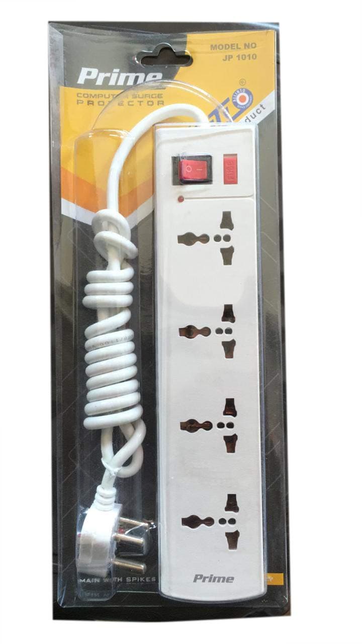 JEF 4+1 Spike Guard International Socket Extension Cord Switch Box (1.5 Meter Long Wire)