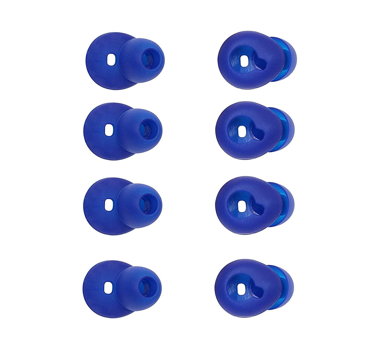 New Gear Circle Sm-R130 Wireless Bluetooth Replacement Earpads 4Pc 2 Black 2 Clear (Blue 4 Pairs)