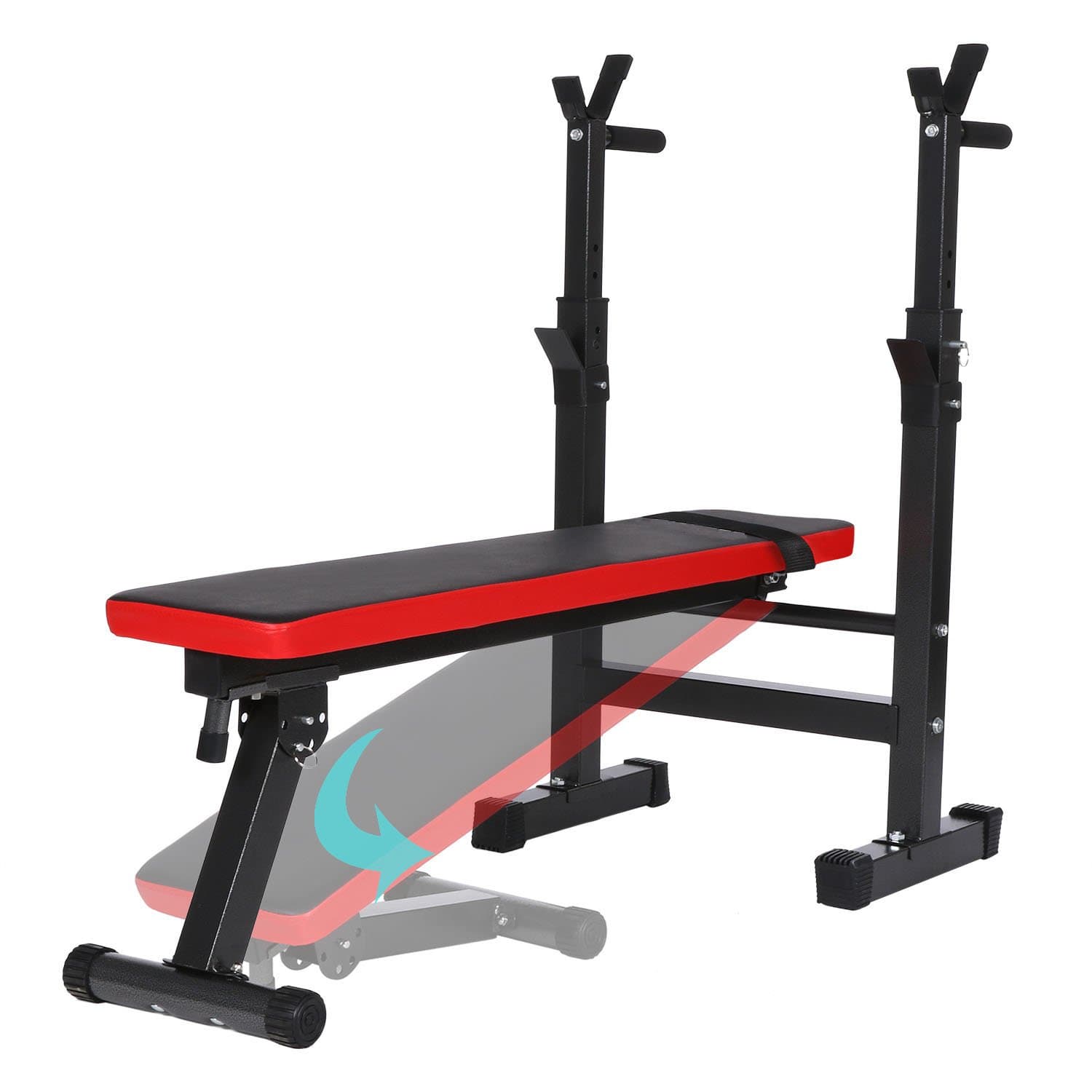 Olympic Weight Bench Adjustable Weight Lifting Bench Multi-Functional Folding Home Gym Weight Bench Set for Indoor Exercise