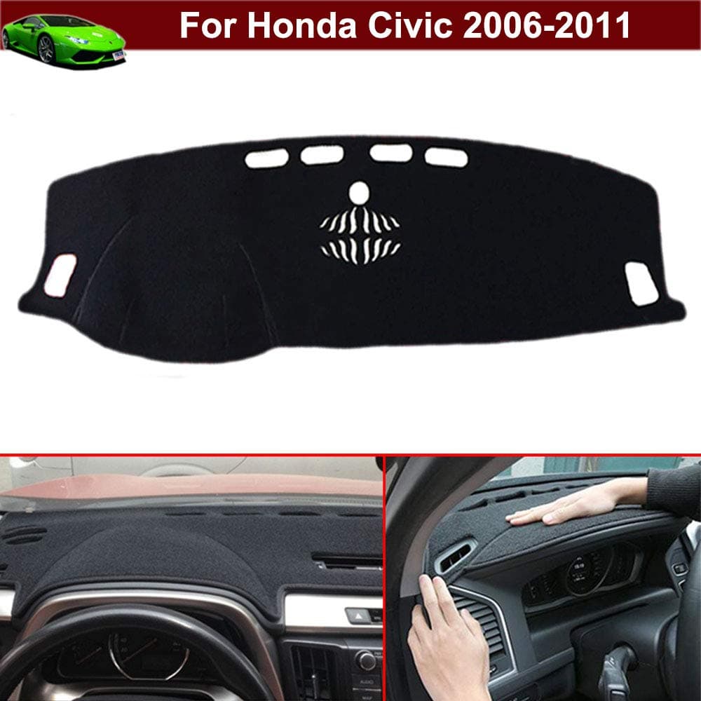 1pcs Non-slip Dash Covers Dashboard Cover Dashboard Mat Dash Mat Dashboard Carpet Dash Carpet Dashboard Pad Dash Pad Sun Visor Cover Custom Fit for Civic 2006 2007 2008 2009 2010 2011