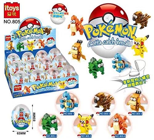 POKEMON Surprise Eggs 6 pcs Random Pokemon character Inside