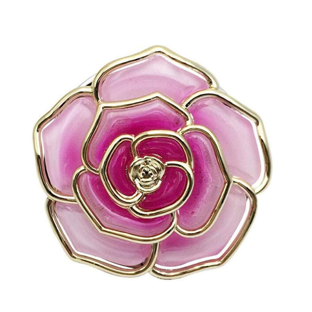 Grimbatol Rose Shaped Folding Handbag Purse Hanger Hook Foldable Table Purse Women Handbag Holder Hanger Hook by TheBigThumb