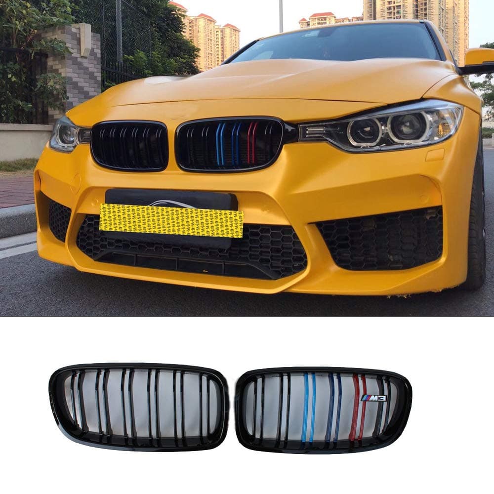Gloss M Color M3 style Front Replacement Kidney Grill for 3 Series F30 F31 ABS 2012-2018