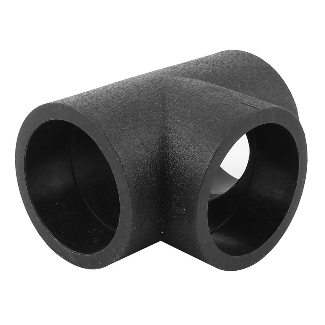 63mm HDPE Socket Fusion Equal Tee Water Pipe Fitting Coupling Black