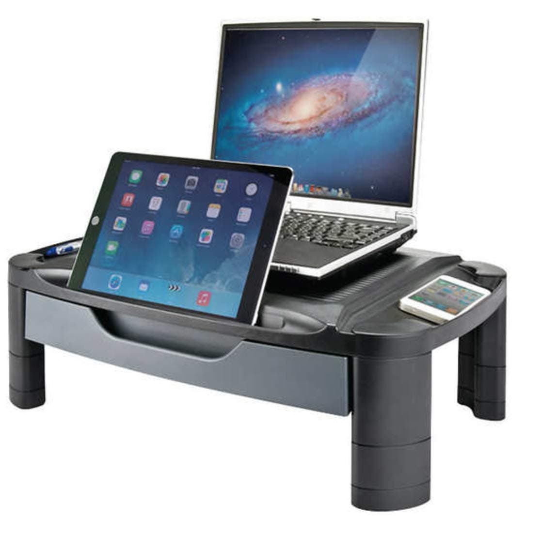 Desktop Monitor Riser with Drawer