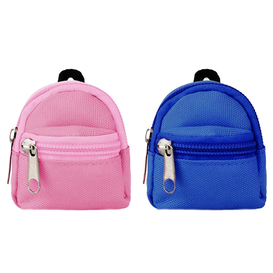 B bangcool 2PCS Doll Backpack Mini Doll Bag Doll Play Accessories Doll Accessories