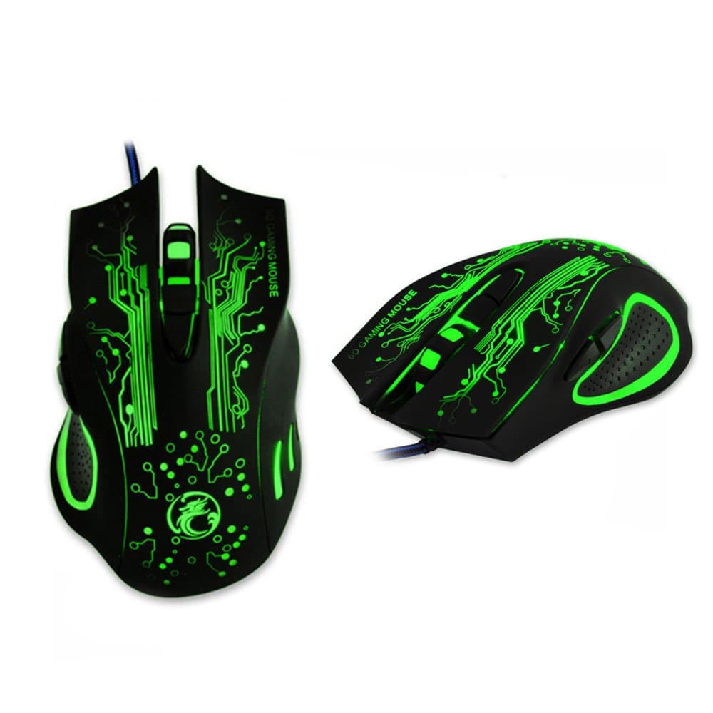 Gaming Mouse 6 Buttons Programmable 4 Stalls Real DPI Adjustable Game Mouse Colorful LED Lights Automatically Switch to Breathe 8,000,000 Times Key Life, USB Wired Gaming Mouse PC Mouse will Never Fade Professional 800/1200/1600/2400 DPI Optical USB Wired Gaming Mouse Mice With Multi-color Breathing LED For Pro Game Notebook Laptop PC Computer 3200DPI Wired Mouse, 4 Adjustable DPI Levels, 800/1200/2400/3200DPI, 7 Circular & Breathing LED Light, 6 Buttons [Updated Version]