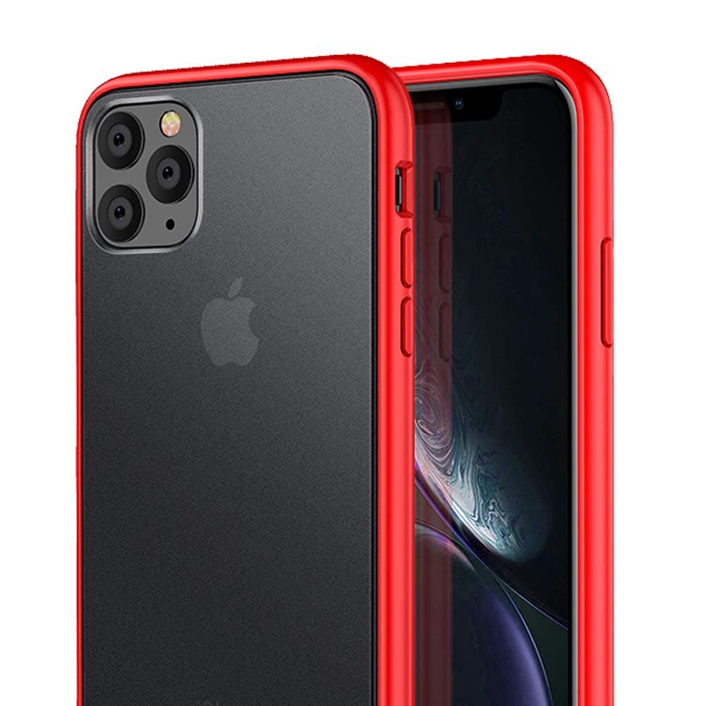 11 Pro Max Case Compatible with Apple iPhone 11pro max Cover IP 11promax Protective Coque Ultra THin Slim Bumper iPh 11 ProMac mas Fundas TPU+PC Para 6.5 inch 2019 (Red)