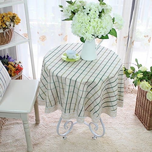 Simple Plaid table cloth/ round tablecloth fabric/ table/ Gabe-B diameter180cm(71inch)