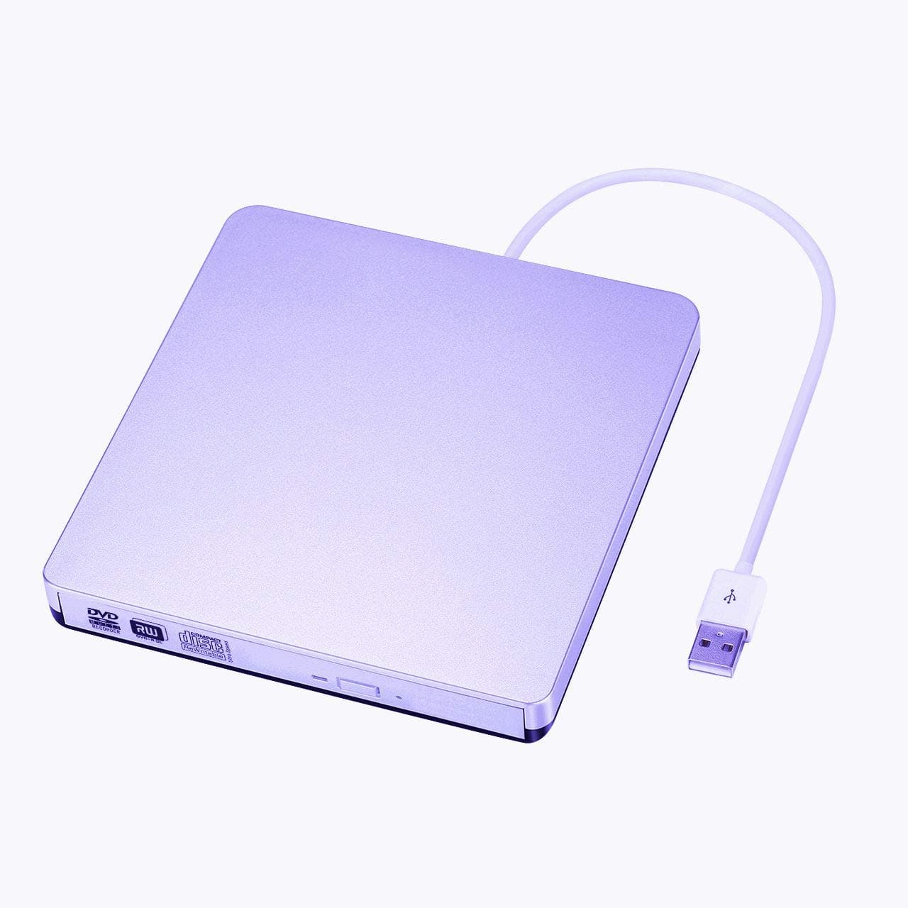 Patuoxun External DVD CD Drive (New Version-Purple)