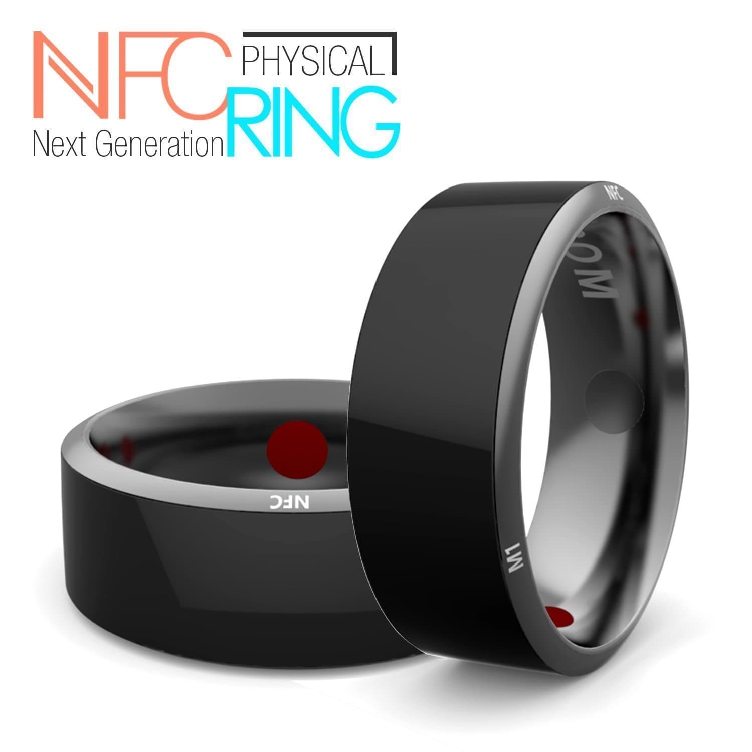 R3 Smart Ring,Netronic Newest Magic Smart Ring,Titanium NFC Ring Universal For All Android Windows iOS NFC Cellphone Mobile Phones-Size8