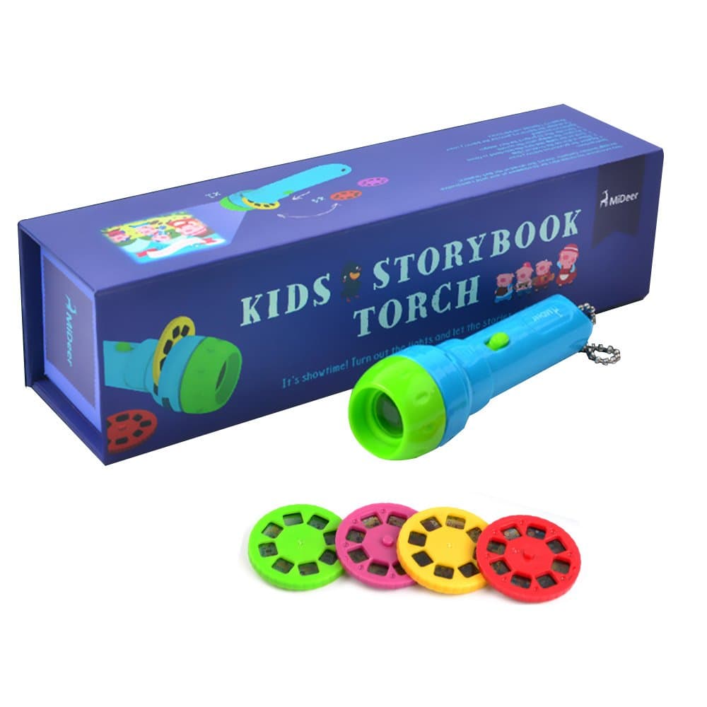 Kids Projector Lighting Story Flashlight Projector Kids Flashlight 4 Theme 32 Pictures Sleeping Flashlight by MiDeer