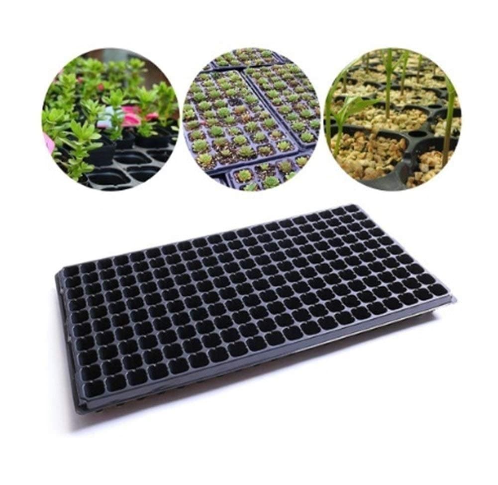 YSJ LTD Seed Starter Tray, 5PCS Multi-Function Storage 200 Slots Cell Plant Grow Organic Nursery Pots Garden Plant Propagation Planting Seedings Seedling Tray, For Planting Seedlings, Propagation, Ger