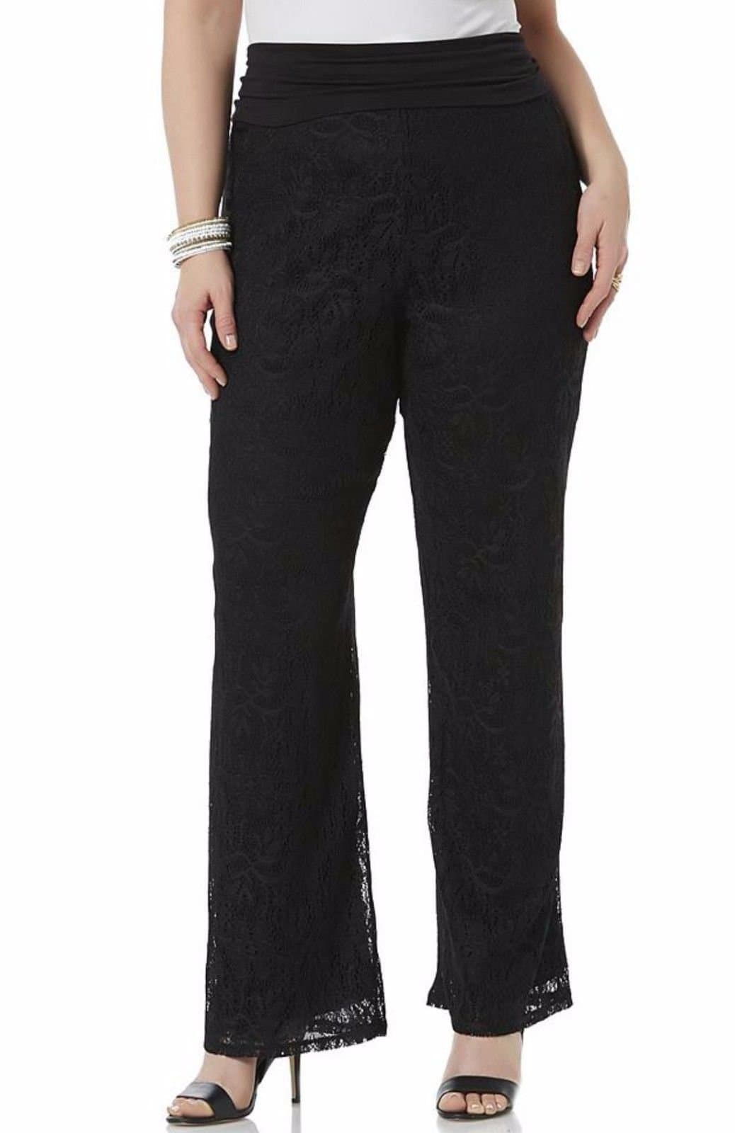 Plus Size Women Emma Bongo Pallazo Pant, 3X