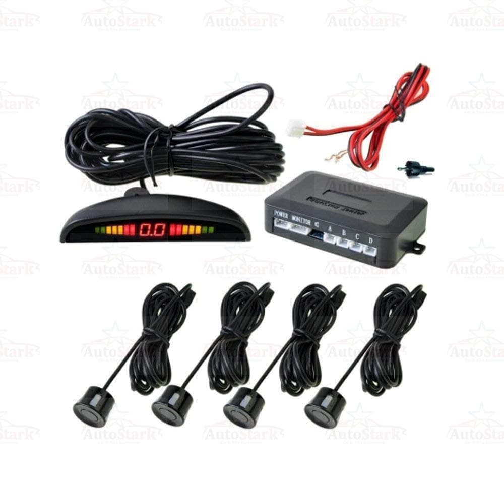 AutoStark Reverse Car Parking Sensor Led Display Black for All Cars