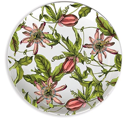 Caskata Studio 4 Count Melamine Canape Plate Boxed Set, Pink Passion