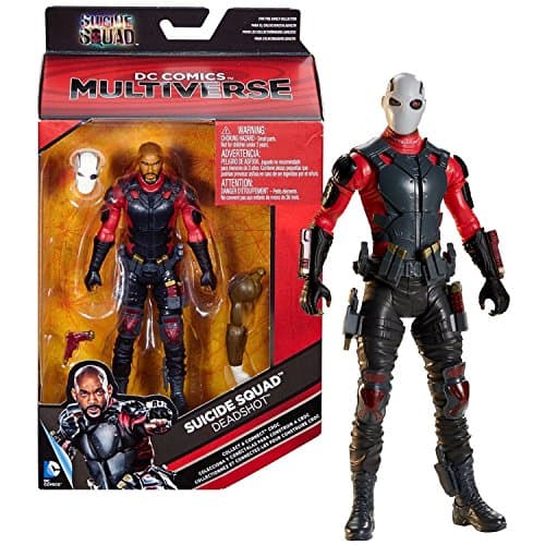 Mattel Year 2016 DC Comics Multiverse Suicide Squad Series 6 Inch Tall Figure - DEADSHOT (Will Smith) with Mask, Gun and Croc's Right Arm