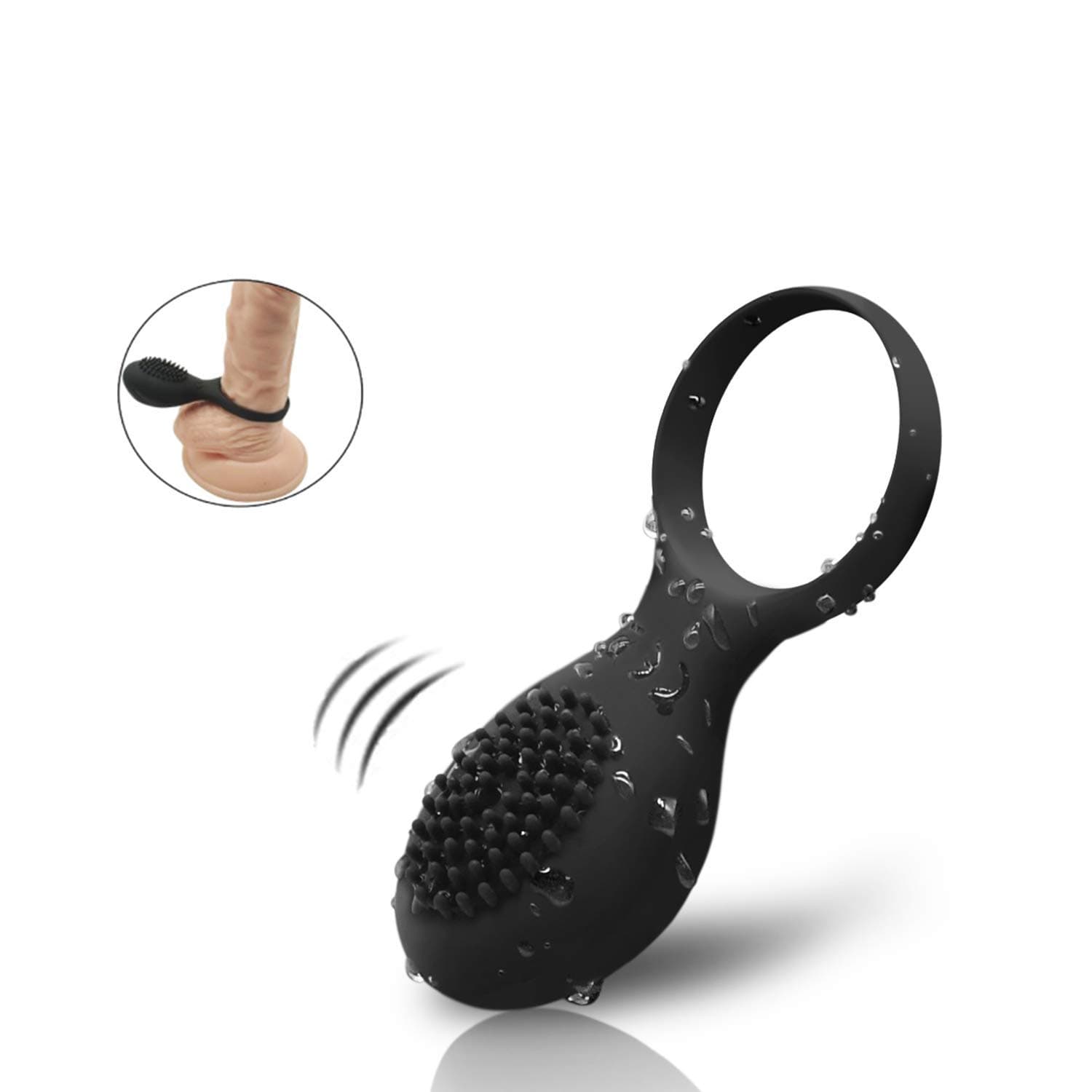 Soft Silicone Exercise Bands - Time Delay - Flexible - Black TEGS1324