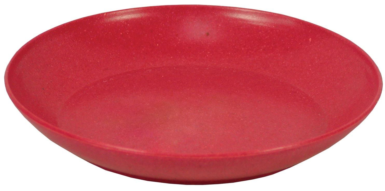 Rosso's International P3-6 6-1/2-Inch Ruby Decorative Biodegradable Bamboo Saucer