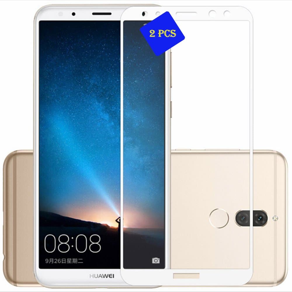 GOGME Screen Protector for Huawei Mate 10 Lite, 0.33mm 9H 2.5d Premium Ultra-Clear Tempered Shatterproof Glass Screen protection film Screen protection series [2 Pack], blue