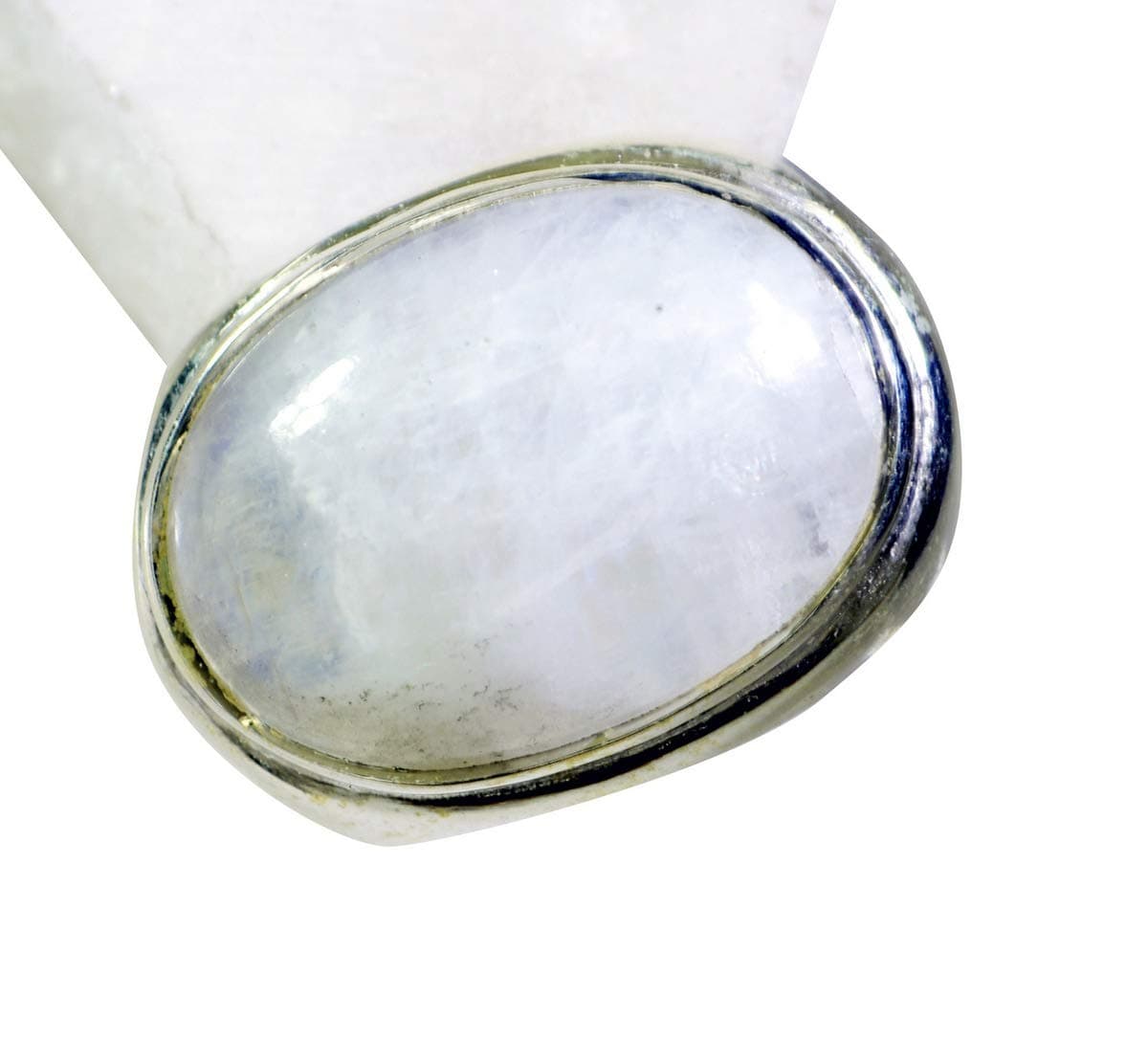 Jaipur 925 Solid Sterling Silver Gorgeous Natural White Ring Gift