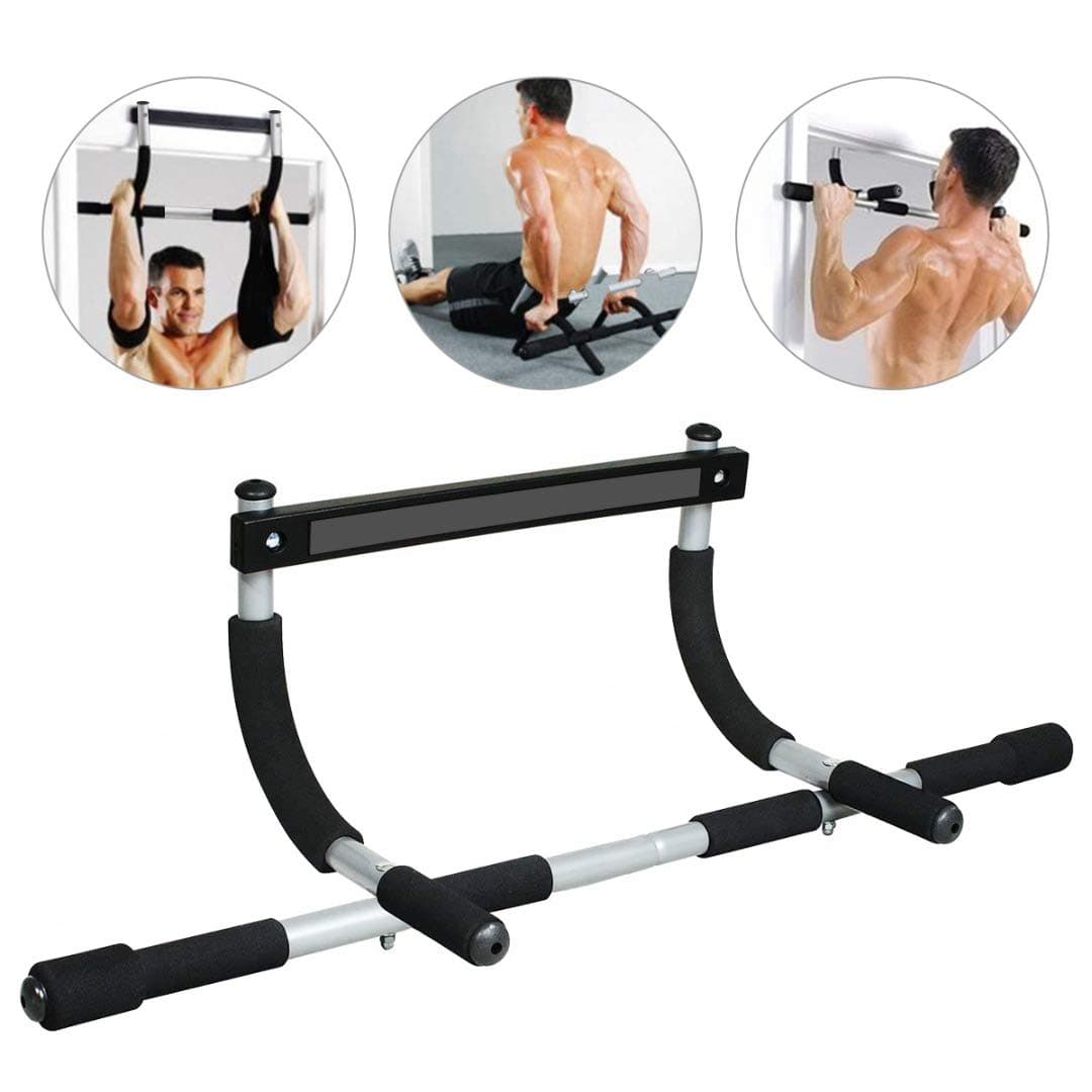 Deioxhy Pull Up Bar, Pull Up Sit Up Door Bar, Portable Pull Up Upper Body Trainer Fitness Bar for Body Workout Doorway