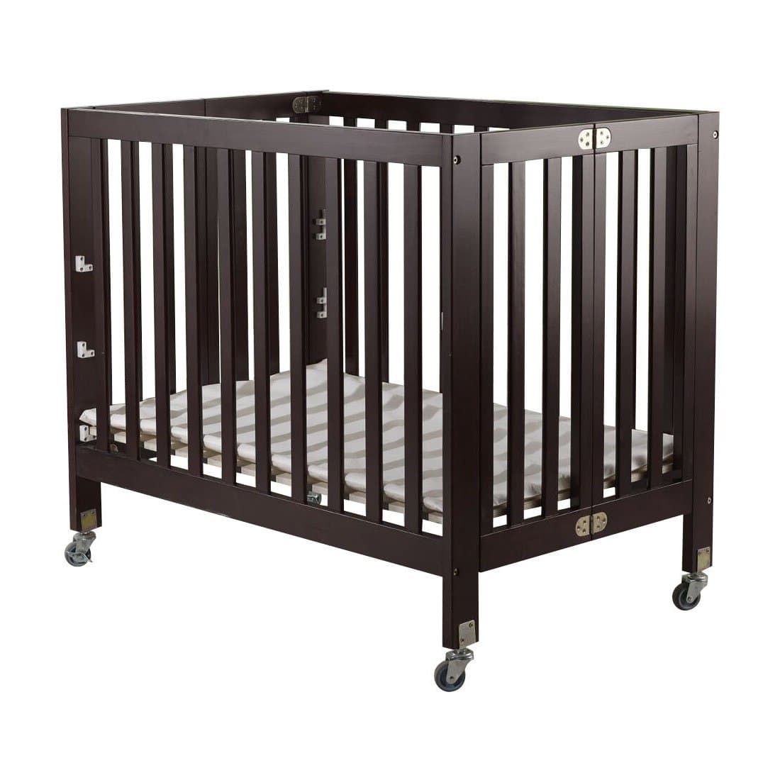 Orbelle Trading Roxy Three Level Portable Crib, Espresso