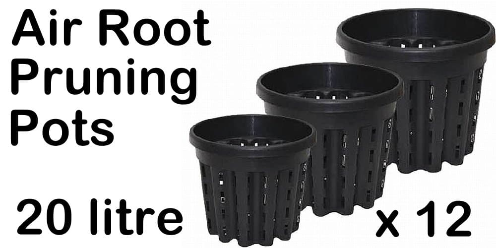 Nutriculture UK Air Root Pruning Pots 20 litre x bundle 12