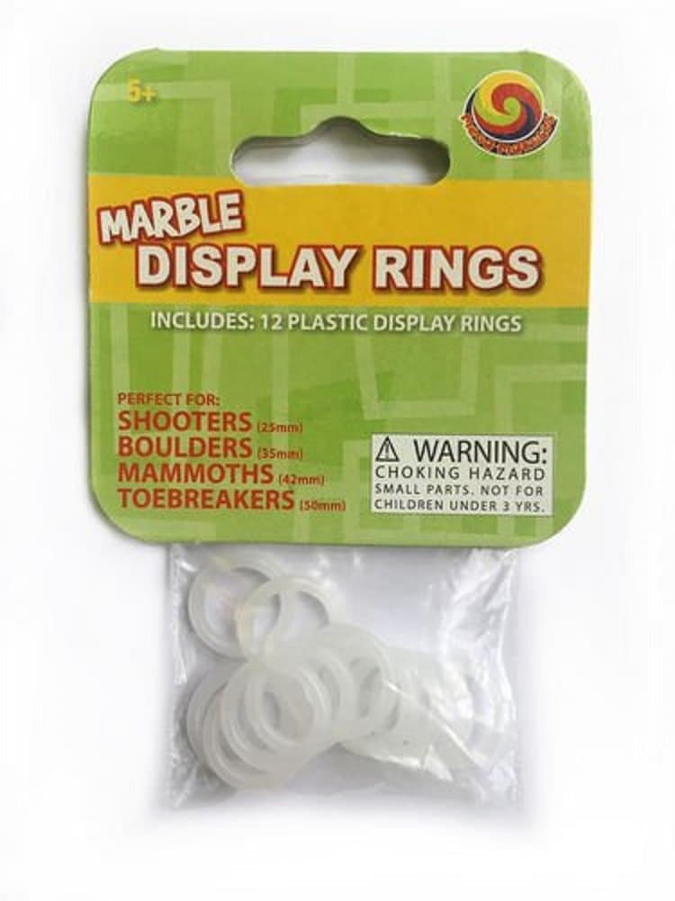Marble Display Rings: 12 Plastic Display Rings for Marbles