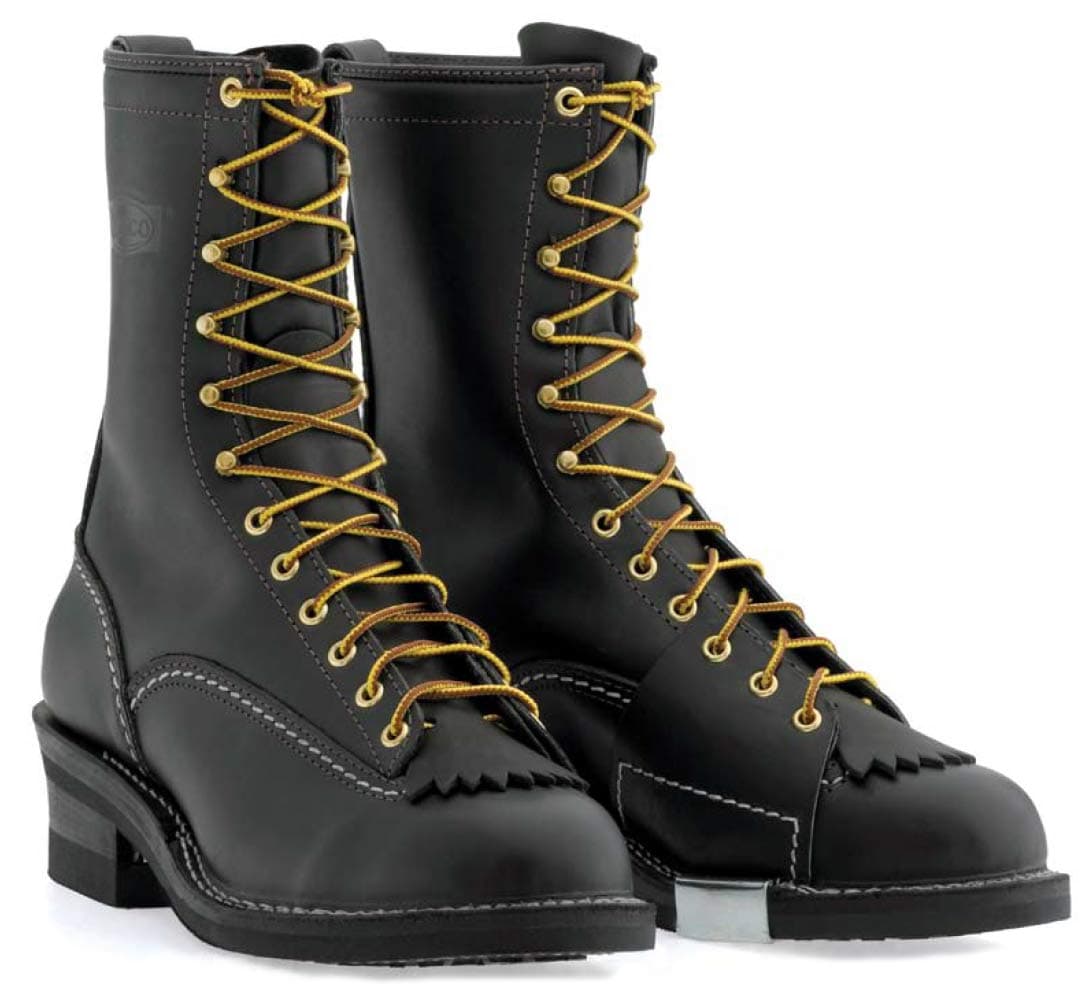 Wesco Highliner 10" Black Work Boots 9710