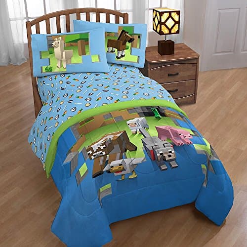 Minecraft Animals Kids Twin Sheet Set