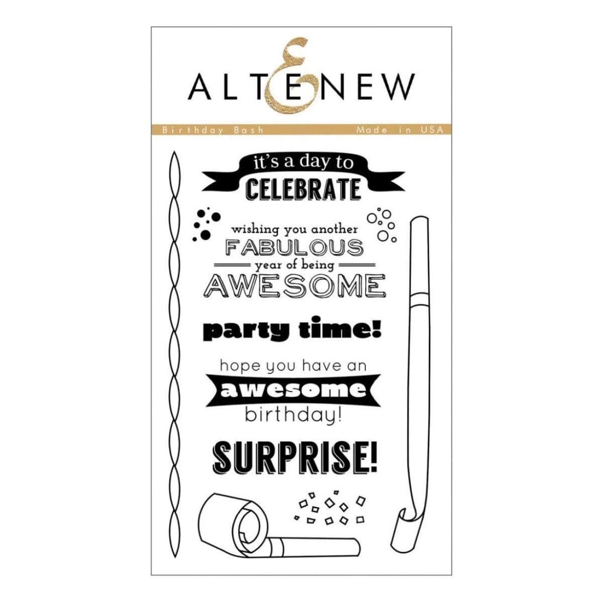 Altenew Clear Stamps - Birthday Bash