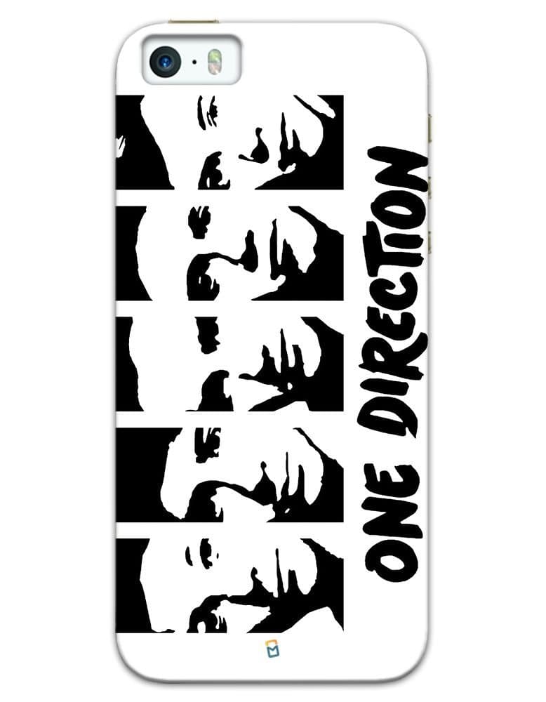 myPhoneMate One Direction Faces Designer Printed Hard Matte Mobile Case Back Cover for iPhone 5/5s