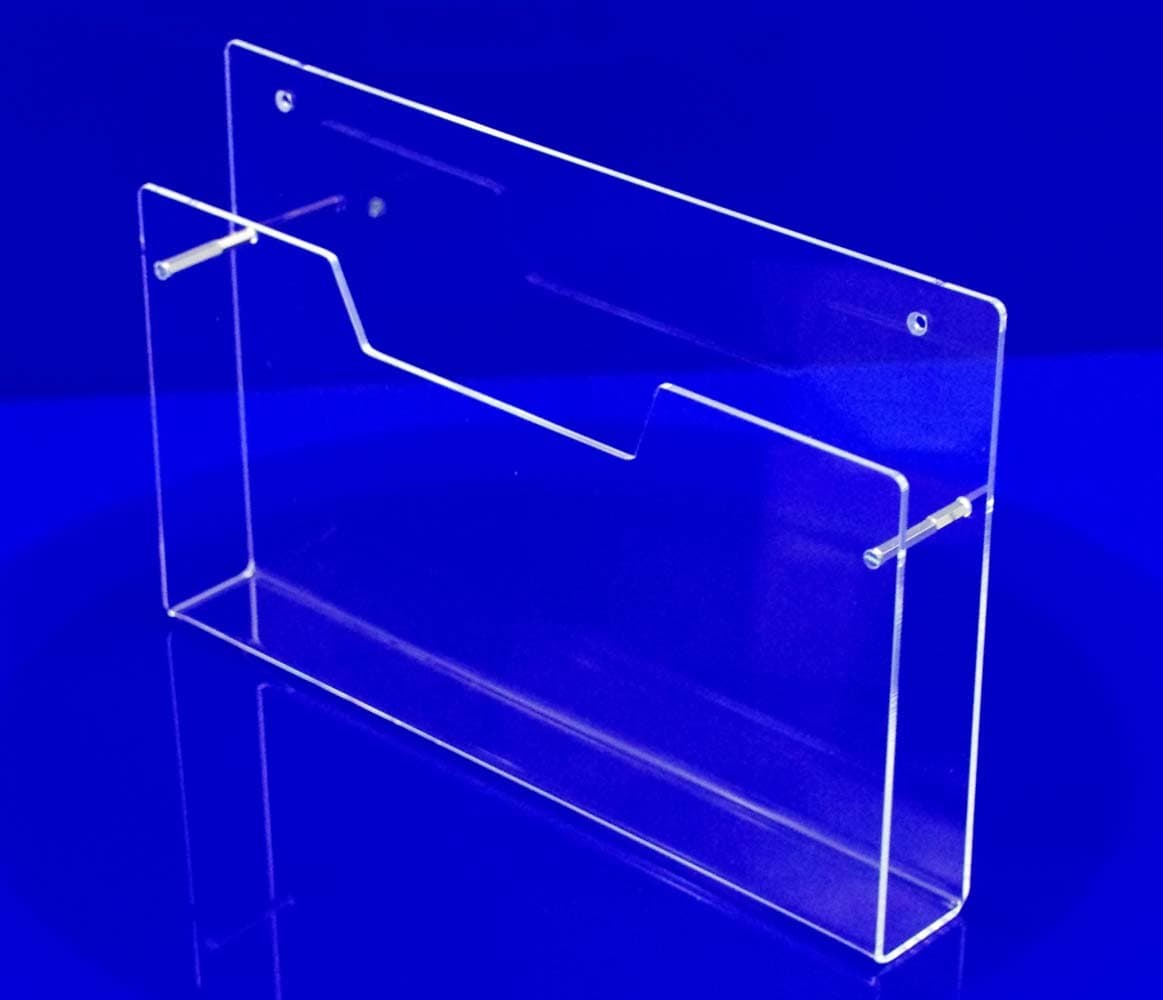 DIN A4 Wall-Mounted Brochure Holders In Landscape Format Made of Acrylic Glass