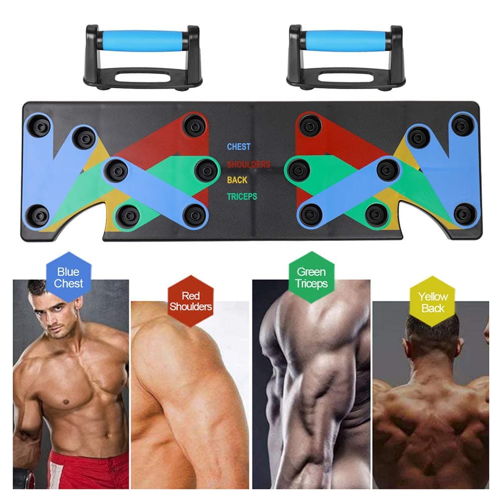 AAXLF Push Up Bars Workout Stands, Workout Board Portable Push Up Board Training System for Home Fitness Training