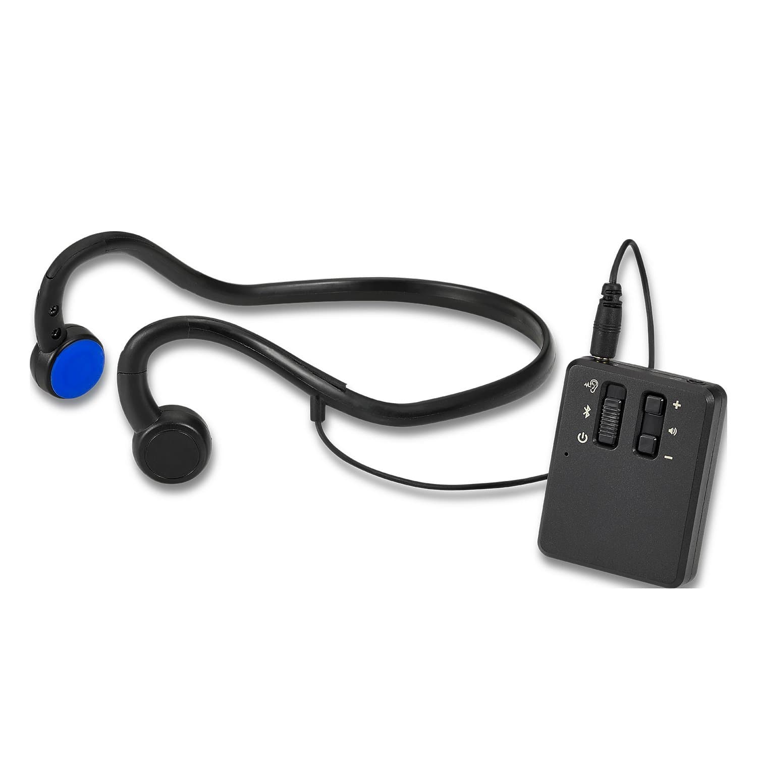 Mimitakara Bone Conduction Rechargeable Personal Sound Device with Bluetooth(Bluetooth 4.0, A2DP, Built-in Microphone). Volume Control by Both Controller and Device Such as TV, Cell Phone