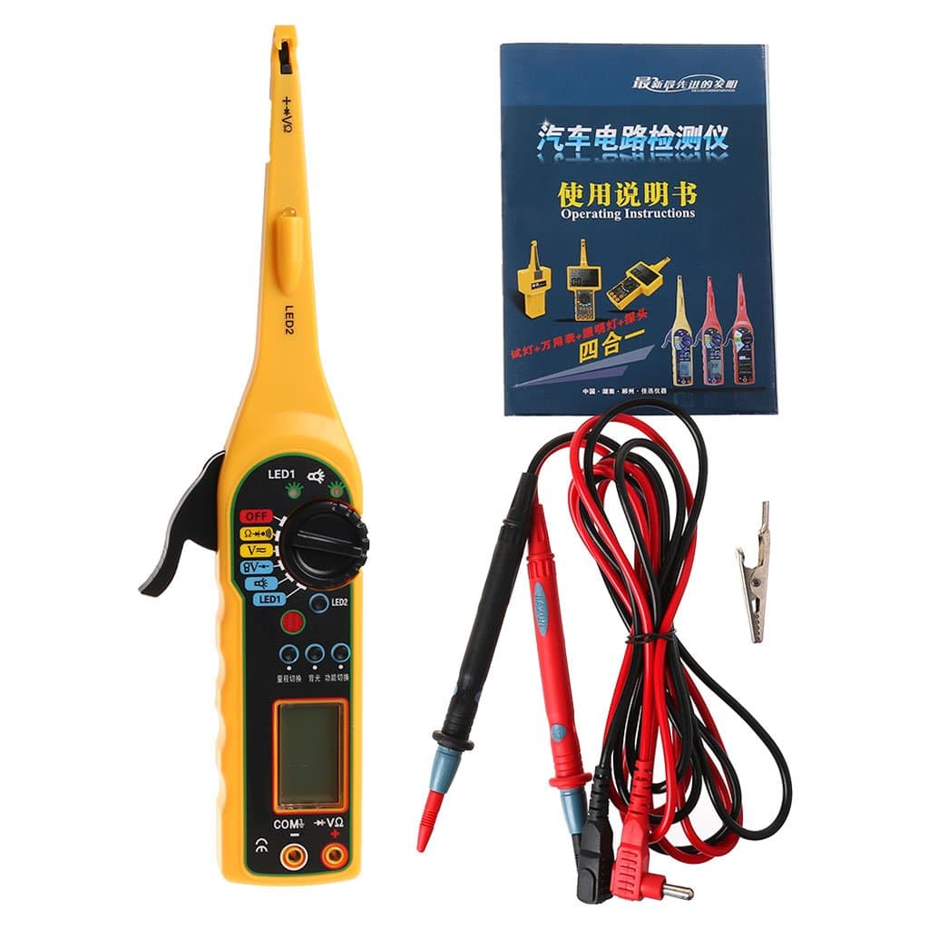 MIUSON Multi-Function Auto Circuit Tester Multimeter Lamp Car Repari Diagnostics Tool