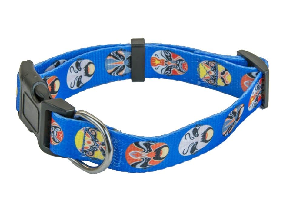 Cool Pattern Adjustable Snap On Dog Collars Multiple Sizes Designed for Comfort and Durability (Small)