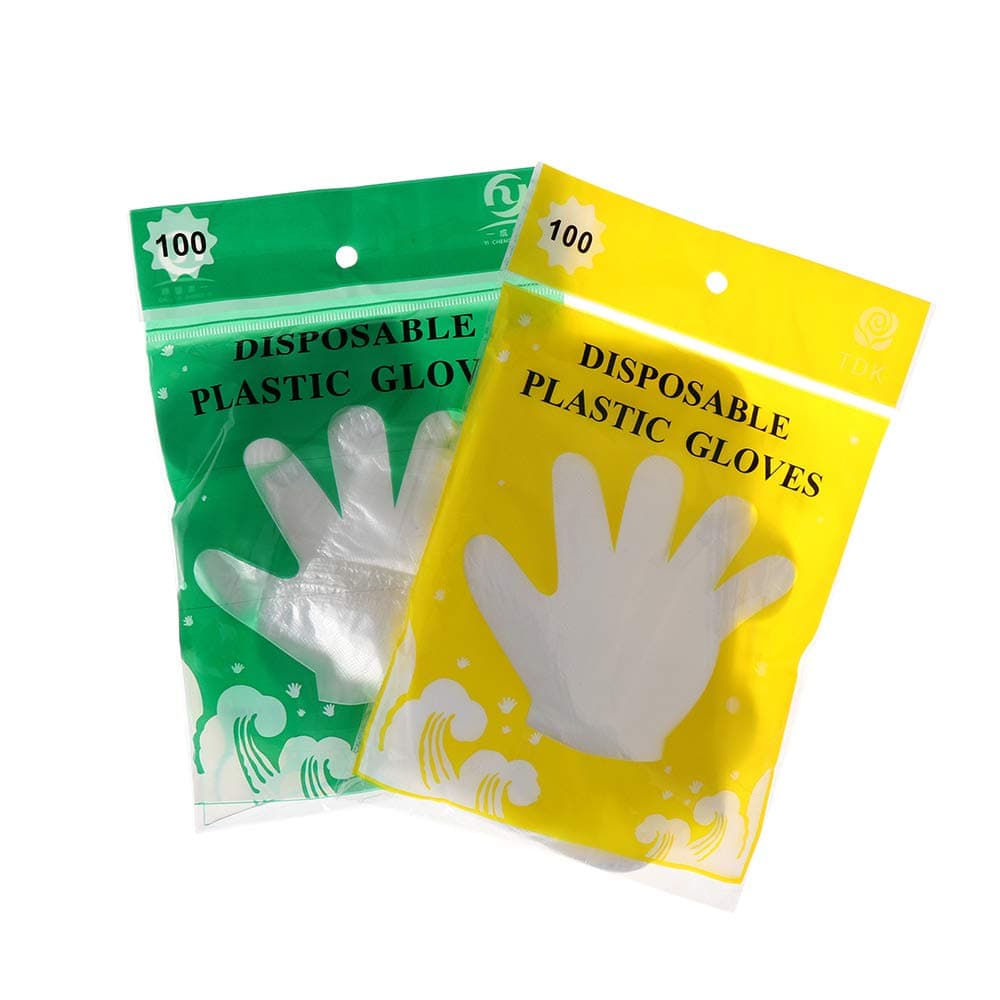 50/100PCS/Set Disposable Gloves, Avoid Direct Touch, Safety Hygiene Restaurant Hygiene Kitchen Plastic Clear Catering(100pcs)