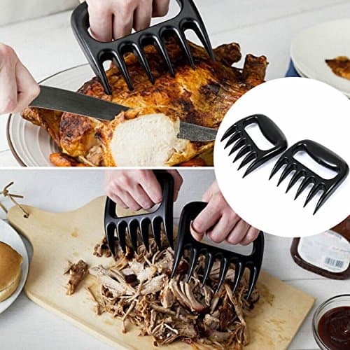 BBQ Meat Claws Shredding Lift Tongs Pull Handler handling Fork Toss Pork New