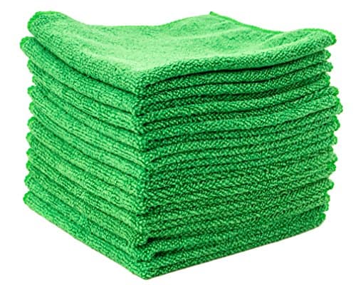 Dry Rite's Best Magic Microfiber Cloth- Super Soft- Professional Series Cleaning Towels for Chrome, Kitchen, Bath, TV, Glass- Perfect Baby Washcloth- Scratch, Lint &amp; Streak Free, Use Wet/Dry 12" x 12"