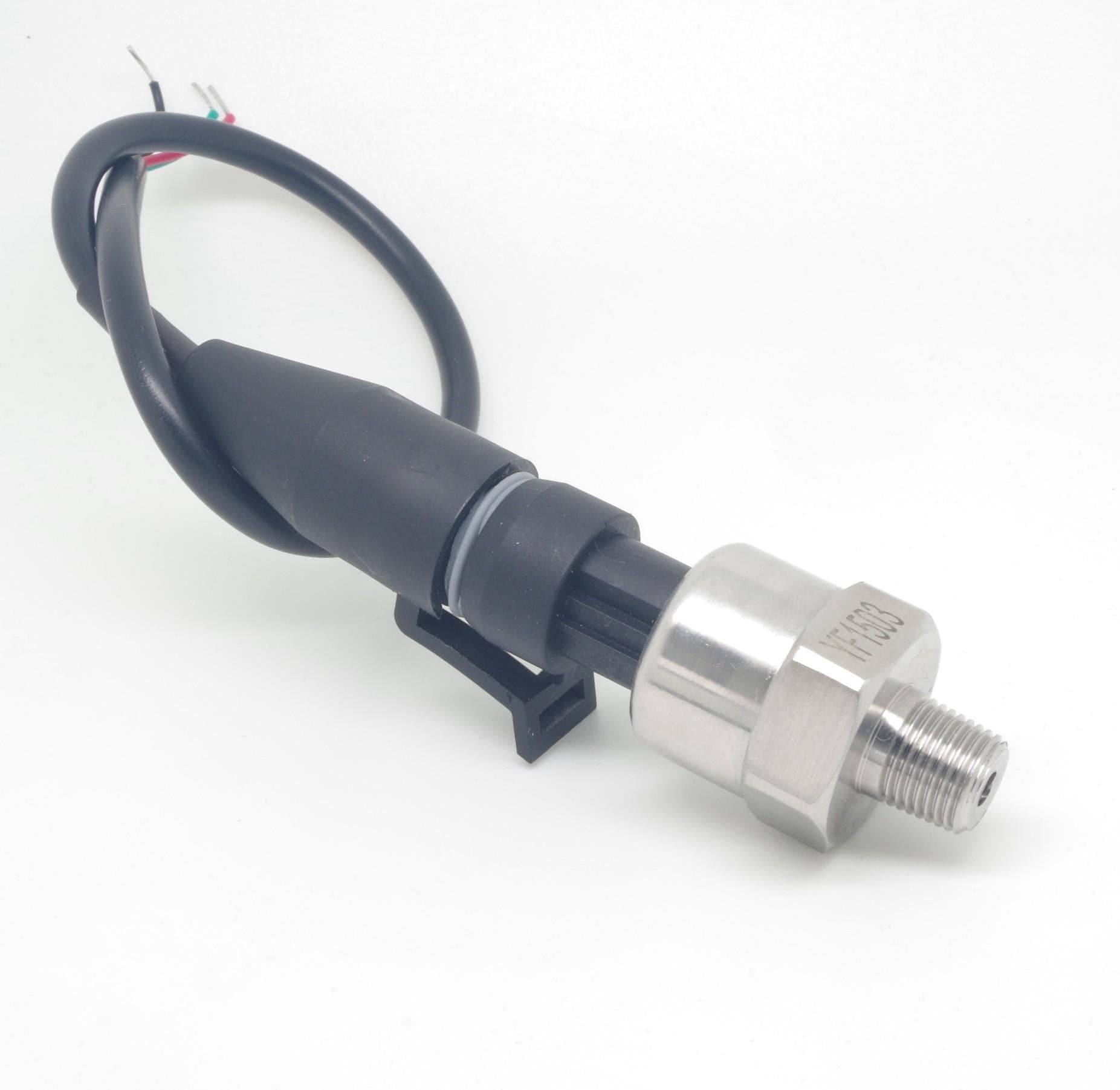 Pressure Transducer Transmitter Input 5VDC Output 0.5-4.5V Gas Air Oil Fuel 1/8" NPT for Auto -14.5~30psi 5psi 10psi 15psi 30psi 60psi 80psi 100psi 150psi 200psi 300psi 500psi 1000psi 1600psi